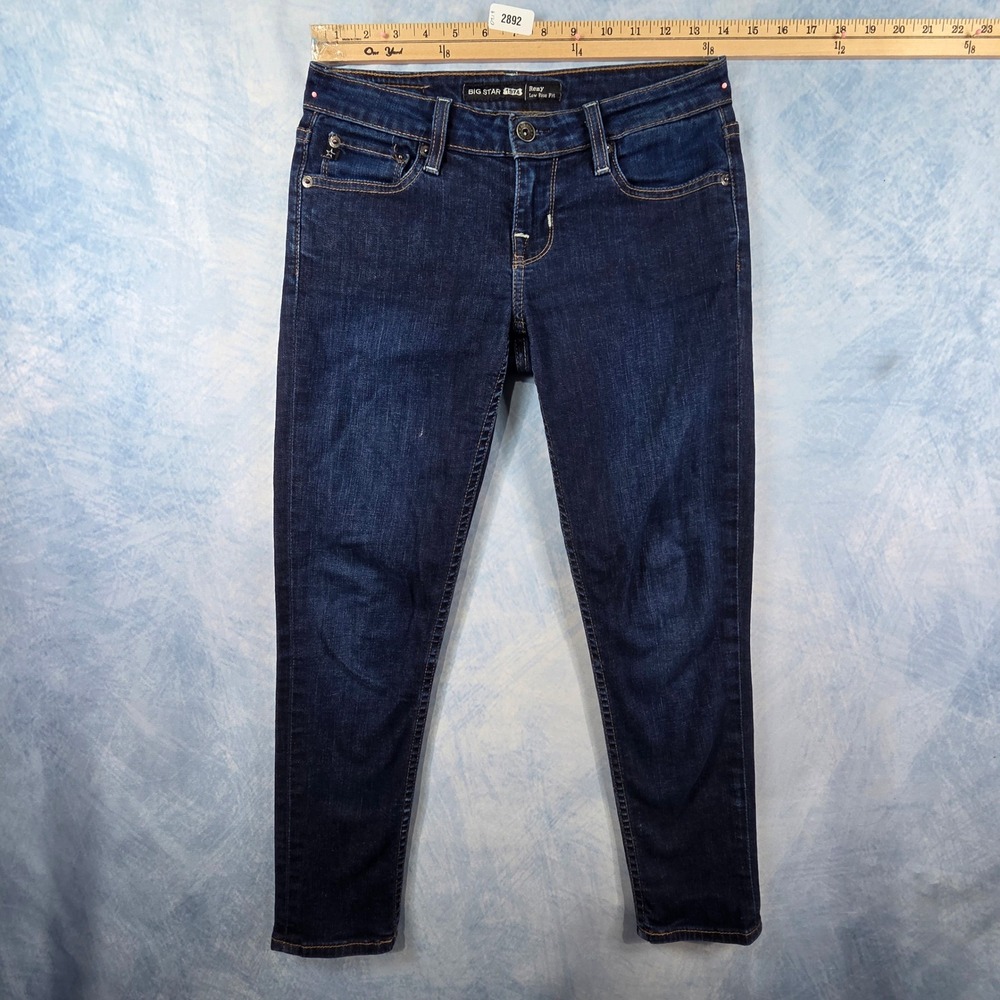 Big Star 1974 Remy Low Rise Skinny Jeans Dark Wash Indigo Blue‎ Womens Size 25